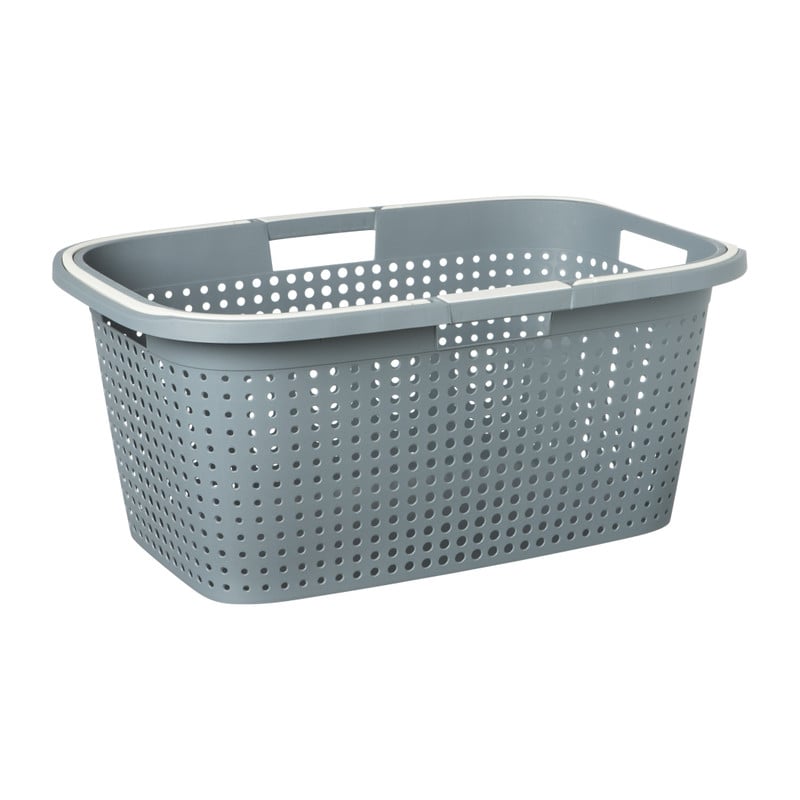 Wasmand Novi met handvat  - blauw - 38 liter 
