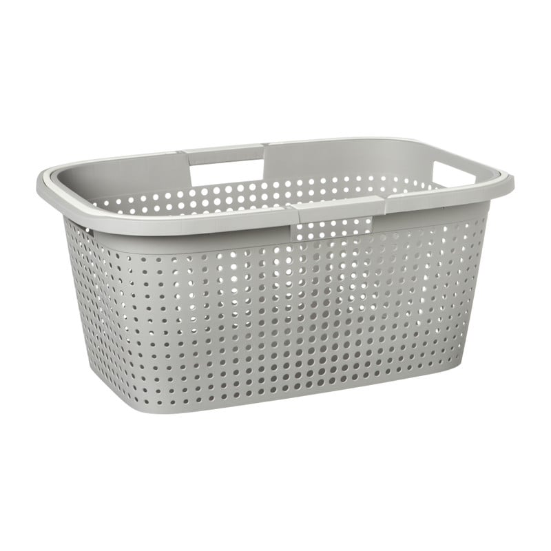 Wasmand Novi met handvat  - grijs - 38 liter 