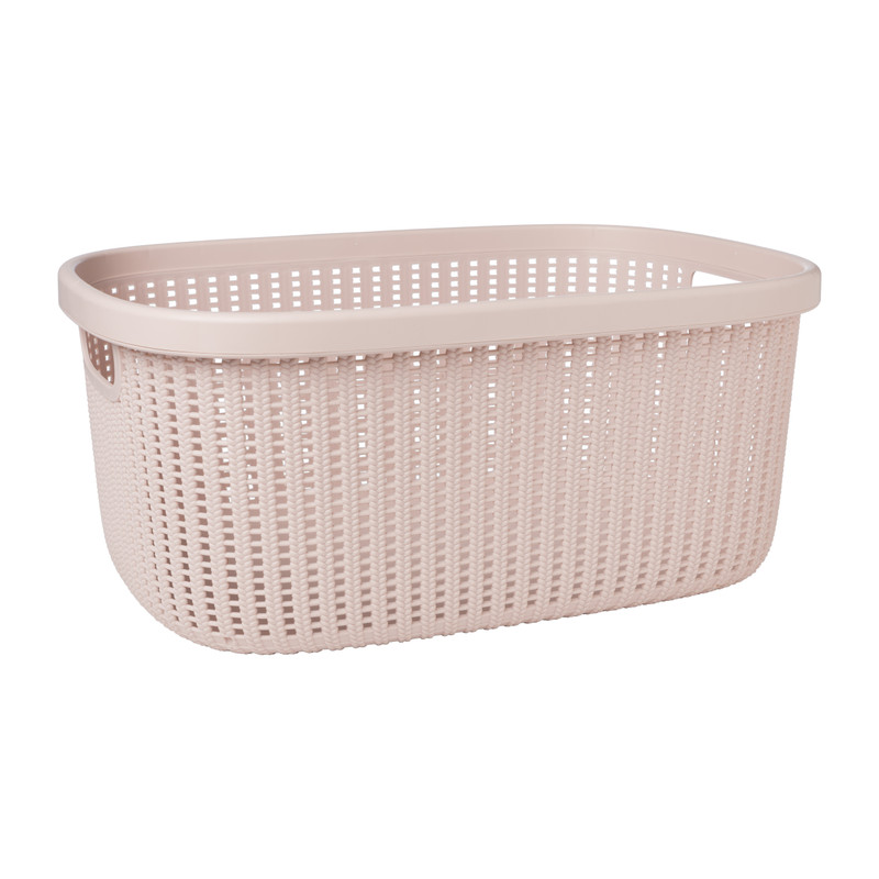 Wasmand - roze - 32 liter 