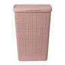 Curver jute wasmand met deksel - 58 liter - roze
