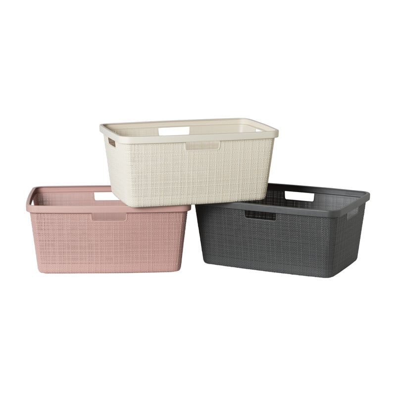 Curver jute wasmand - 46 liter - beige