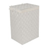 Wasmand M gevlochten - 24x32x46 cm - wit