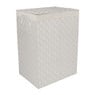 Wasmand XL gevlochten - 44x33x60 - wit