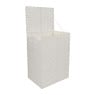 Wasmand XL gevlochten - 44x33x60 - wit