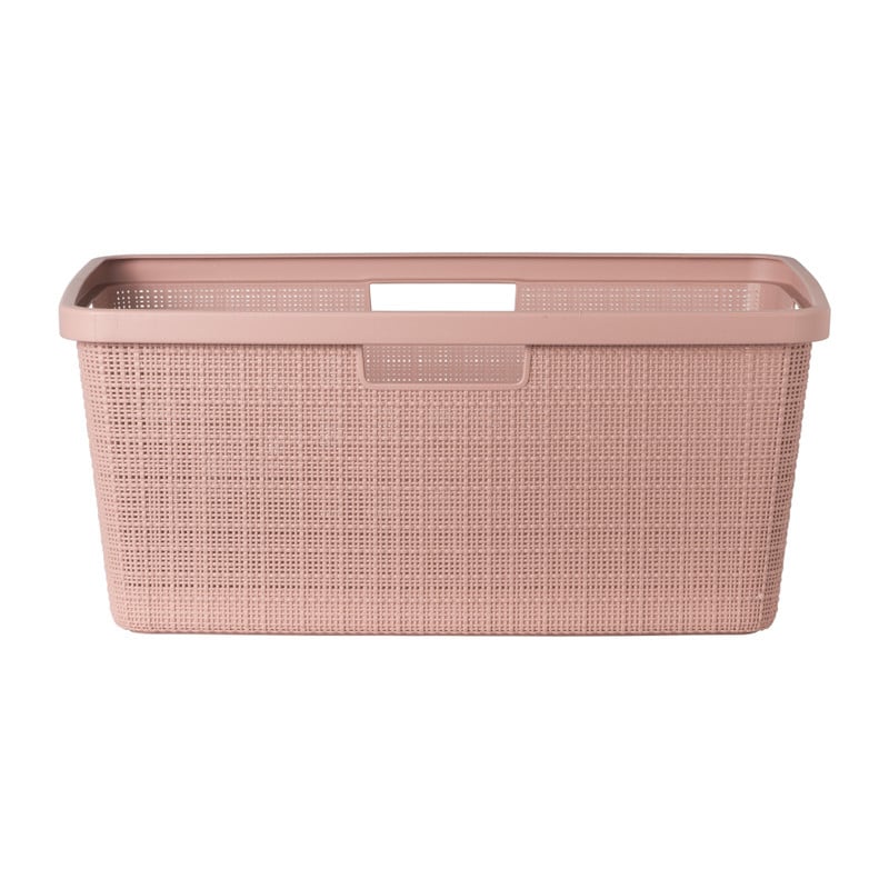 Curver jute wasmand - 46 liter - roze