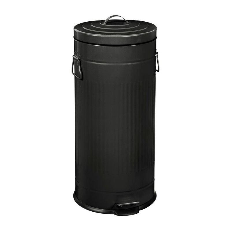 Pedaalemmer - 30 liter - zwart