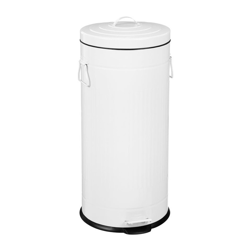 Pedaalemmer - 30 liter - wit 