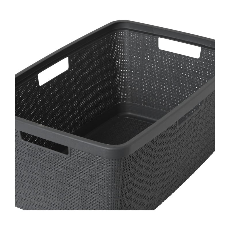 Curver jute wasmand - 46 liter - grijs