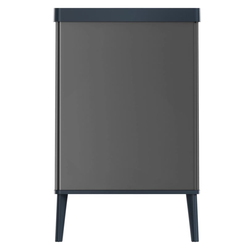 Curver prullenbak Verto - grijs/zwart - 54 liter