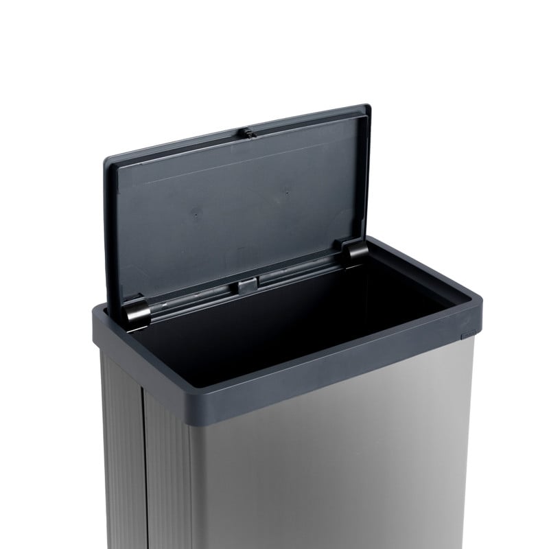 Curver prullenbak Verto - grijs/zwart - 54 liter