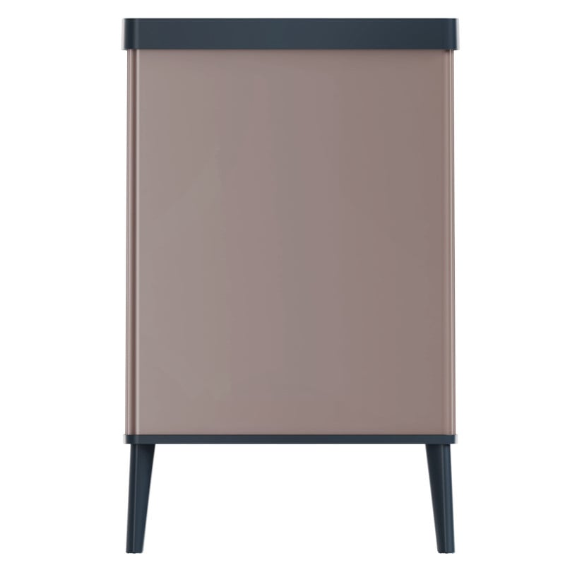 Curver prullenbak Verto - rosékleurig/zwart - 54 liter