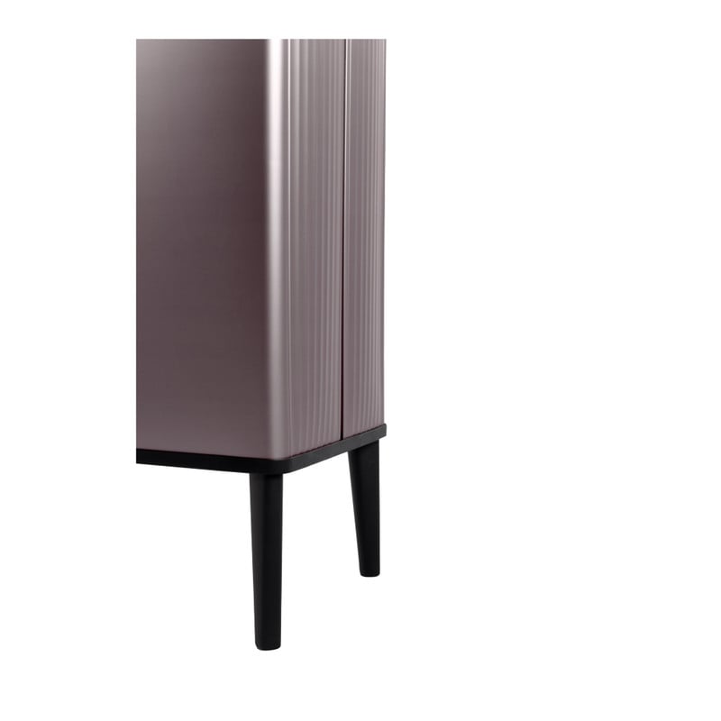 Curver prullenbak Verto - rosékleurig/zwart - 54 liter