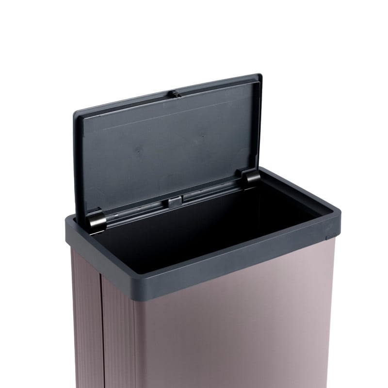 Curver prullenbak Verto - rosékleurig/zwart - 54 liter
