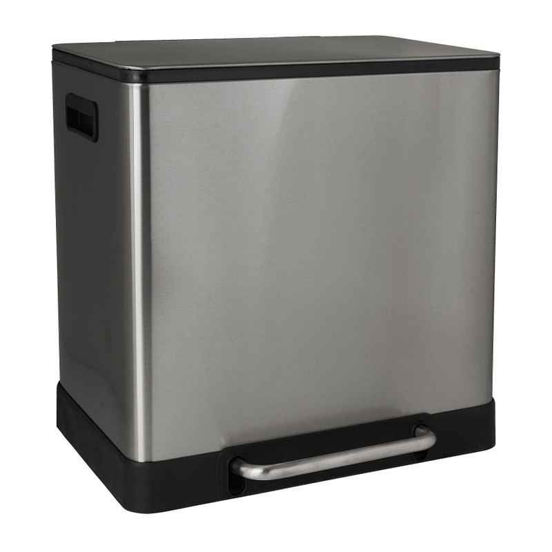 Pedaalemmer - zilverkleurig - 2x20L