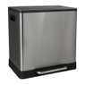 Pedaalemmer - zilverkleurig - 2x20L