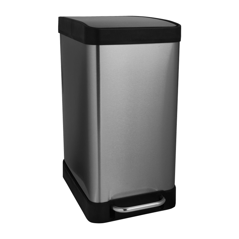 Pedaalemmer soft close - zwart - 20L