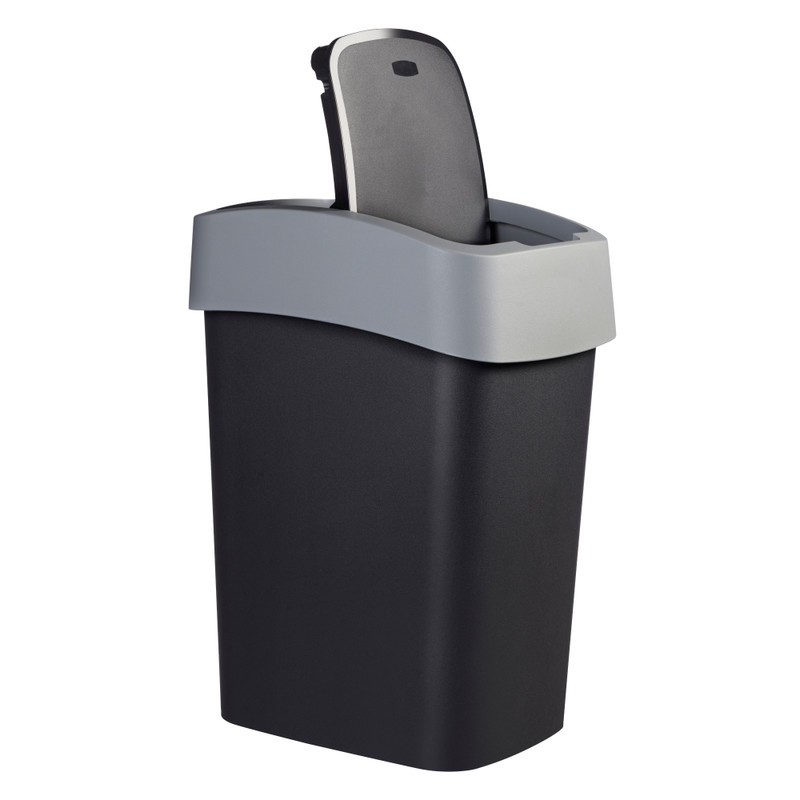 Curver flip bin prullenbak - grijs - 45 liter