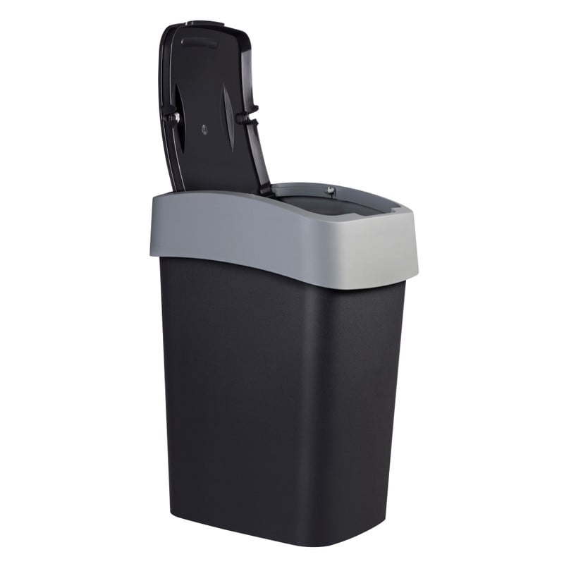 Curver flip bin prullenbak - grijs - 45 liter