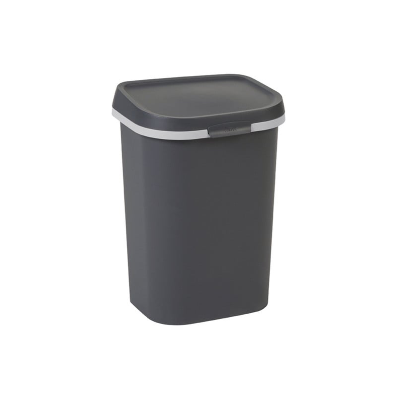 Curver prullenbak mistral flat - grijs - 25 liter