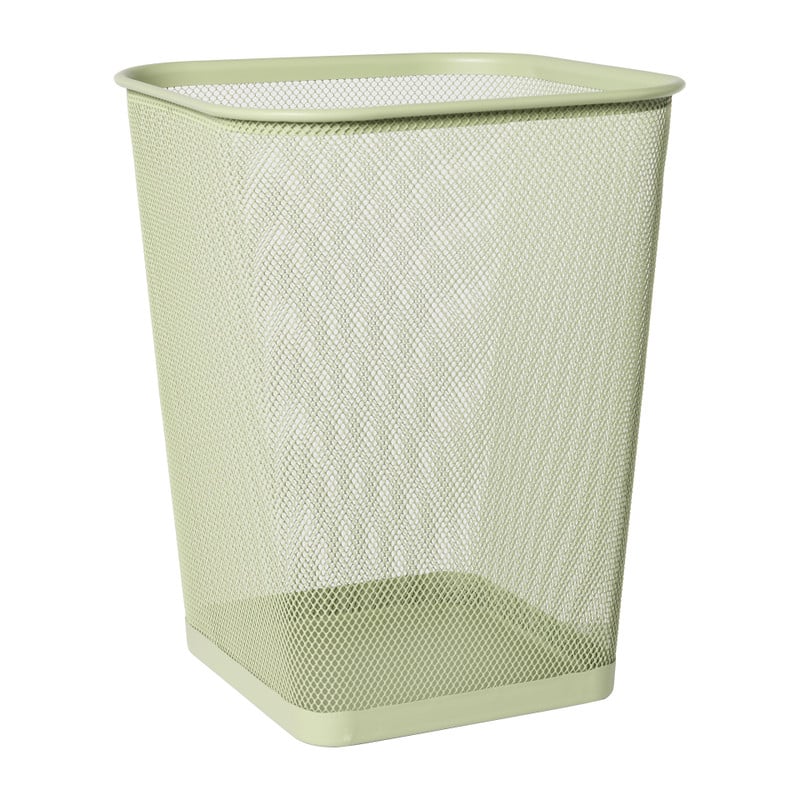 Prullenbak mesh vierkant - groen - 12 liter