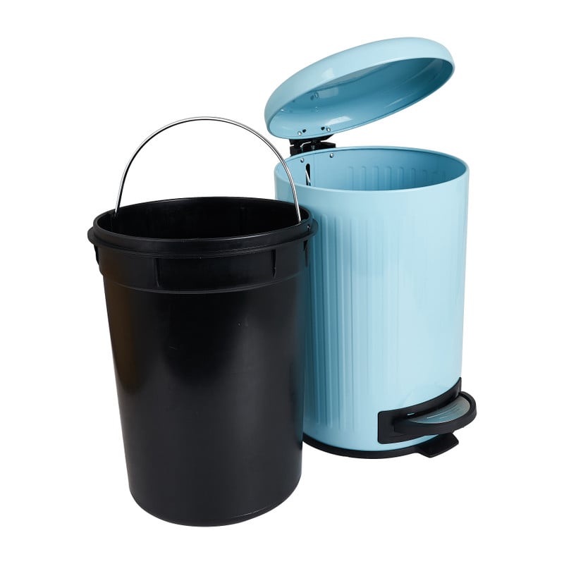 Pedaalemmer retro - blauw - 12 liter