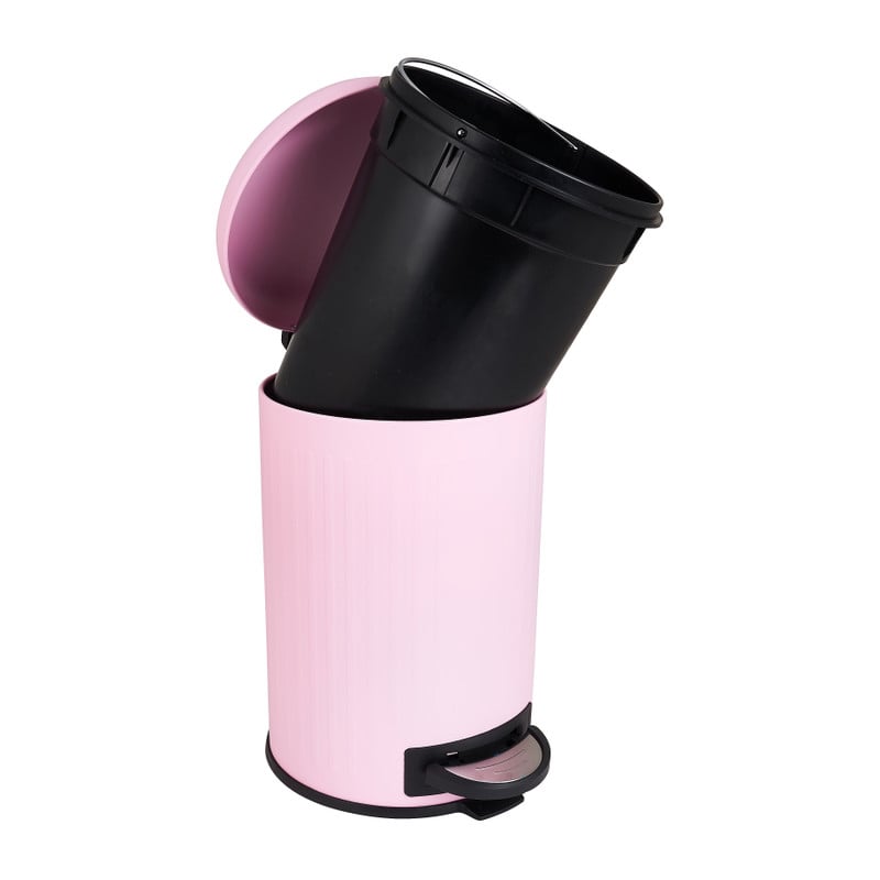 Pedaalemmer retro - roze - 12 liter