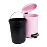 Pedaalemmer retro - roze - 12 liter
