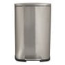 Pedaalemmer - zilver - 50 liter