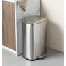 Pedaalemmer - zilver - 50 liter