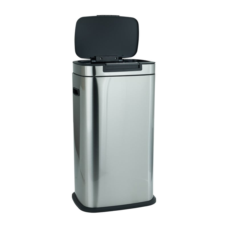 Afvalemmer push - zilver - 38 liter