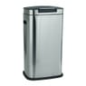 Afvalemmer push - zilver - 38 liter