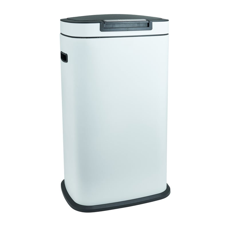 Afvalemmer push - wit - 38 liter