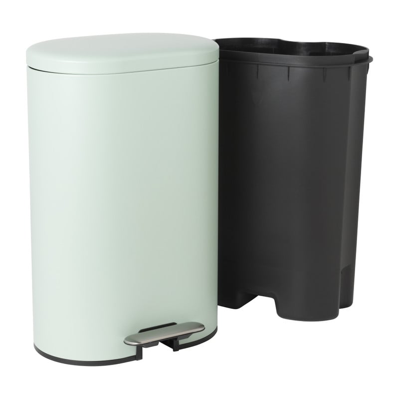 Pedaalemmer ovaal - groen - 30 liter