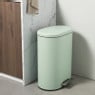 Pedaalemmer ovaal - groen - 50 liter