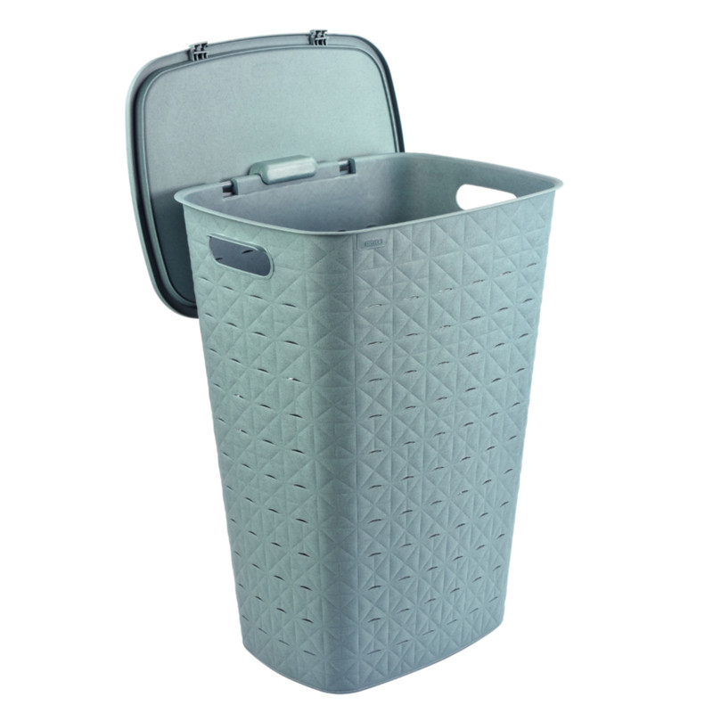Curver wasmand fresh met deksel - 56 liter - blauw