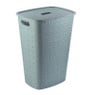 Curver wasmand fresh met deksel - 56 liter - blauw