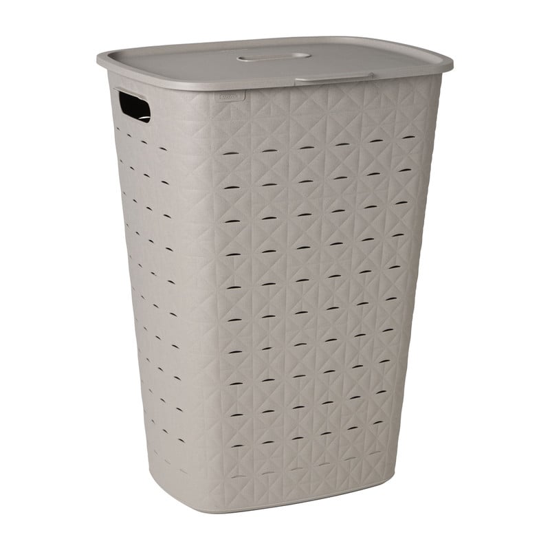Curver wasmand fresh met deksel - 56 liter - taupe