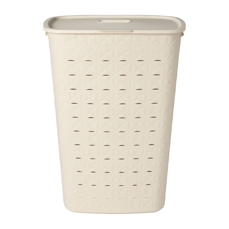 Curver wasmand fresh met deksel - 56 liter - beige