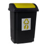 Prullenbak - geel - 25 liter 