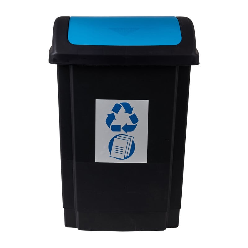 Prullenbak - blauw - 25 liter