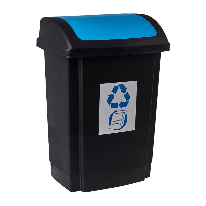 Prullenbak - blauw - 25 liter