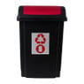 Prullenbak - rood - 25 liter 