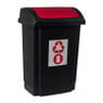 Prullenbak - rood - 25 liter 