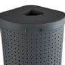 Wasmand hoek - grijs - 39.5x50x64 cm