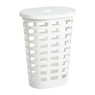 Wasmand ovaal - wit - 54 liter 