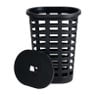 Wasmand ovaal - zwart - 54 liter 