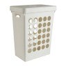 Wasmand vierkant - wit - 33 liter 