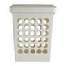Wasmand vierkant - wit - 33 liter 