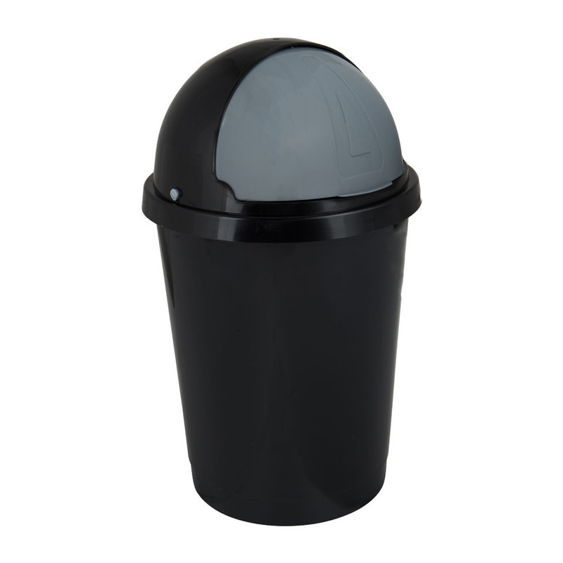 Afvalton bullit - 25 liter - zwart