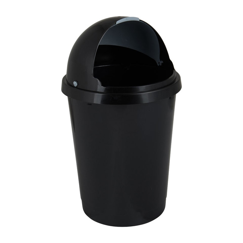 Afvalton bullit - 25 liter - zwart